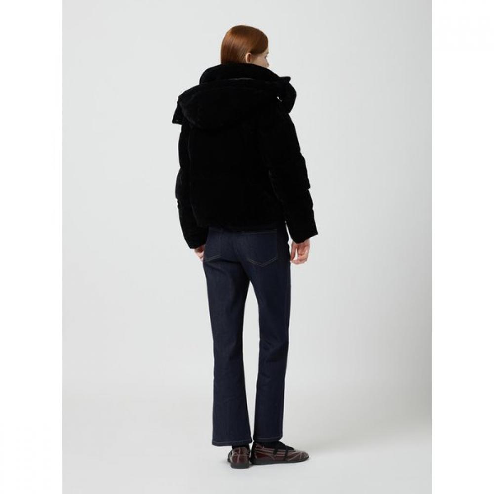 Cc Collect Velvet Hooded Short Goose Down C254psg804