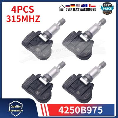 315MHZ 4PCS TPMS TIRE PRESSURE SENSOR 4250B975 For 2012-2017 Mitsubishi Outlander I-Miev Tyre Pressure Monitoring System Sensors