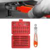 105 Piece Screwdriver Bit Set with Slotted For Phillips Hex Bits for Use with Ratchet Handle In Various Situations