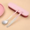 Set de couverts portable Ru Han en acier inoxydable 316