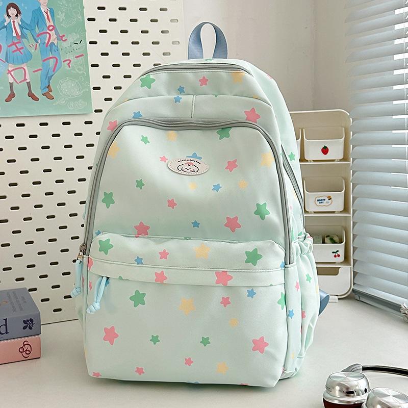 School Bag New High-value College Style Fresh and Sweet Cute Star Backpack Junior High School Students Lightweight Large-capacity Backpack