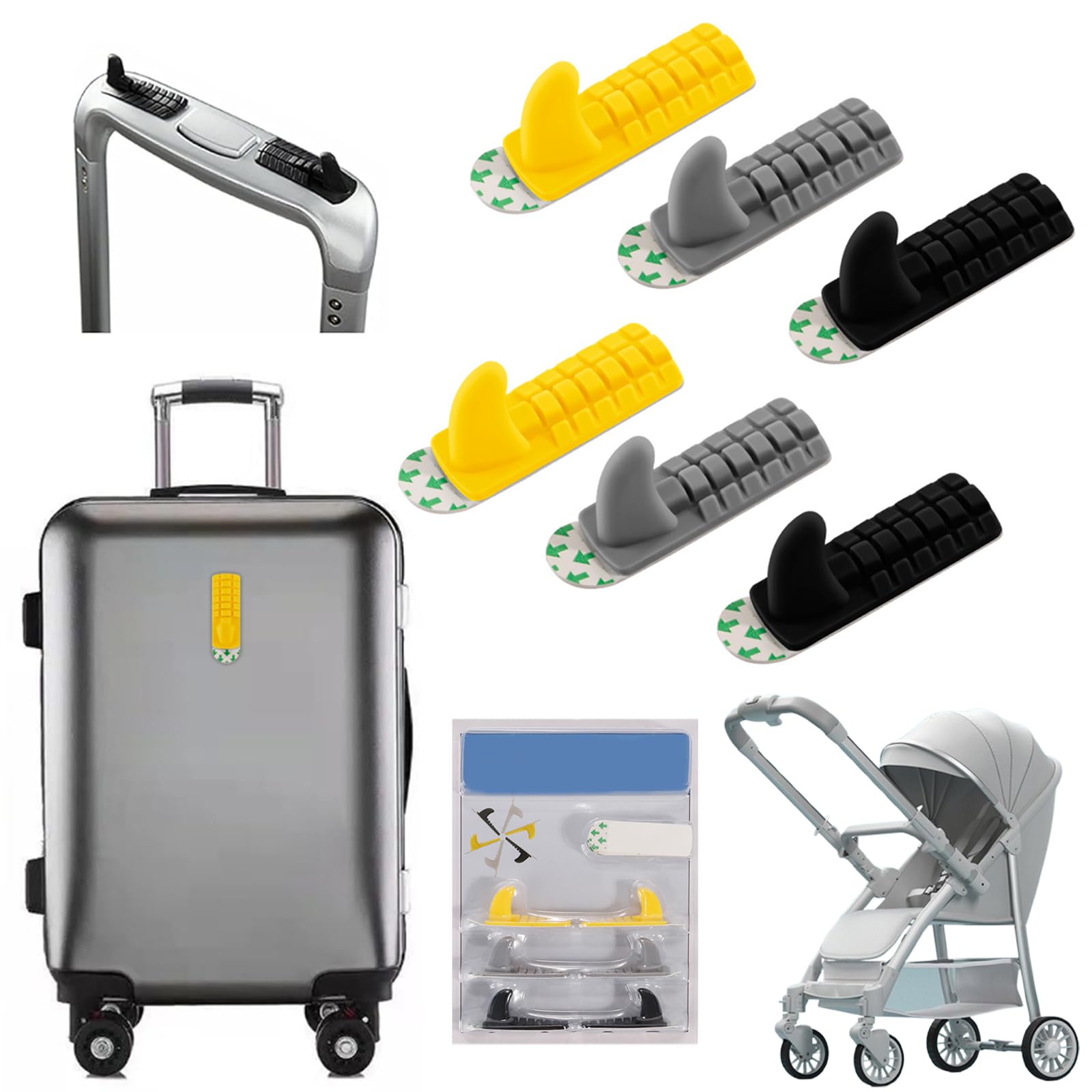 

Set of 6 Suitcase Luggage Travel Strong Wall Frees Up Suitable for and Convenient Travel Accessories Carry-on Hangers, Hangers, Accessories,