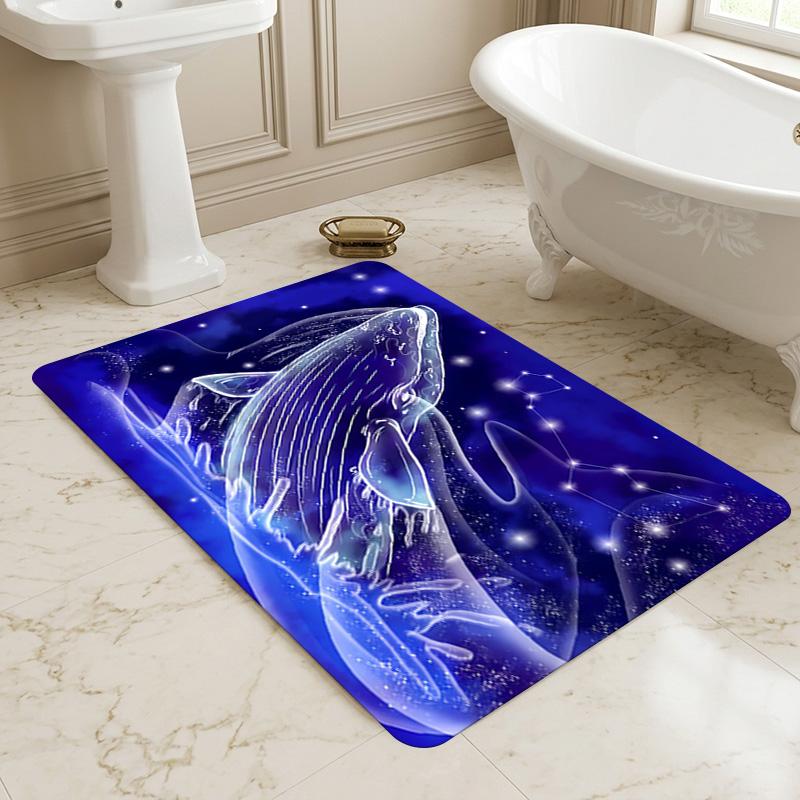 Whale Dreams Living Room Nonslip Area Rug Soft Carpet For Bedroom Game Playroom Sofa Office Home Decor Doormat Christmas Gift C9301505