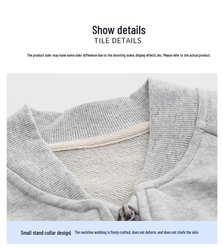 Children's Cartoon Color Block Zipper Cardigan – Spring and Autumn Long Sleeve Toddler Jacket