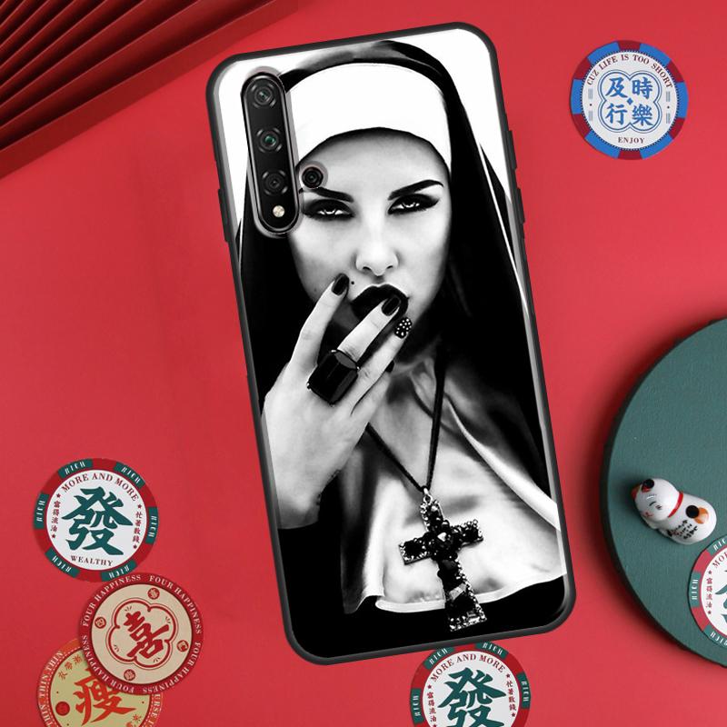 Jesus Nonne Schwester Für Huawei P60 Pro P30 P40 Lite Nova 7i 8i 11i 12i 12s 10 9 SE Y90 Y60 Y70 Y72 Y61 Y91 Hülle