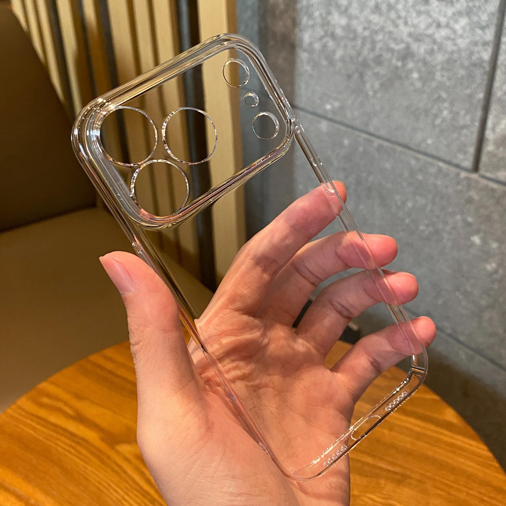 

for Magsafe Transparent Slim Phone Case for iPhone 14 15 16 17 Pro Max 13 Air Magnetic Hard PC Ultra Thin Clear Cover iPhone17