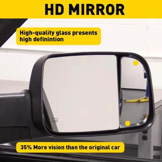 Passenger Side Heated Power Towing Mirror Glass RH For Dodge Ram 1500 2500 3500