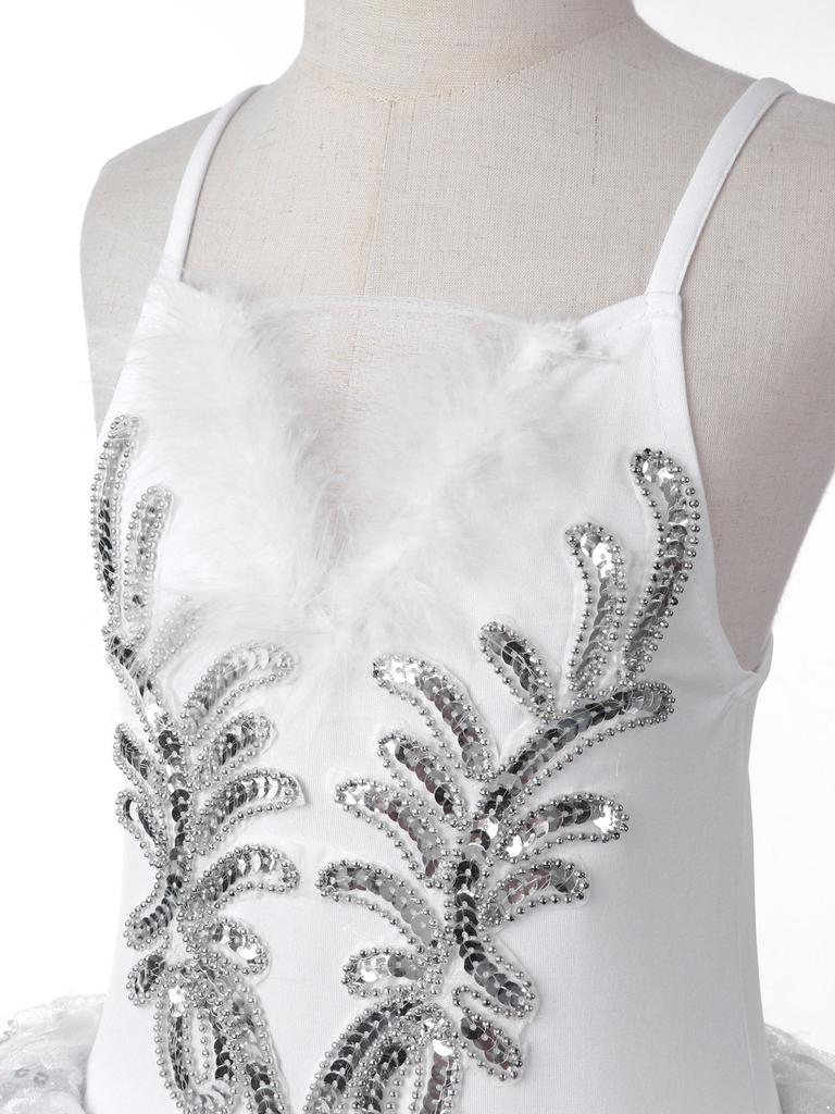 Copii fete balerină costum de balet leotard balet rochie tutu cu brățări accesorii pentru cap