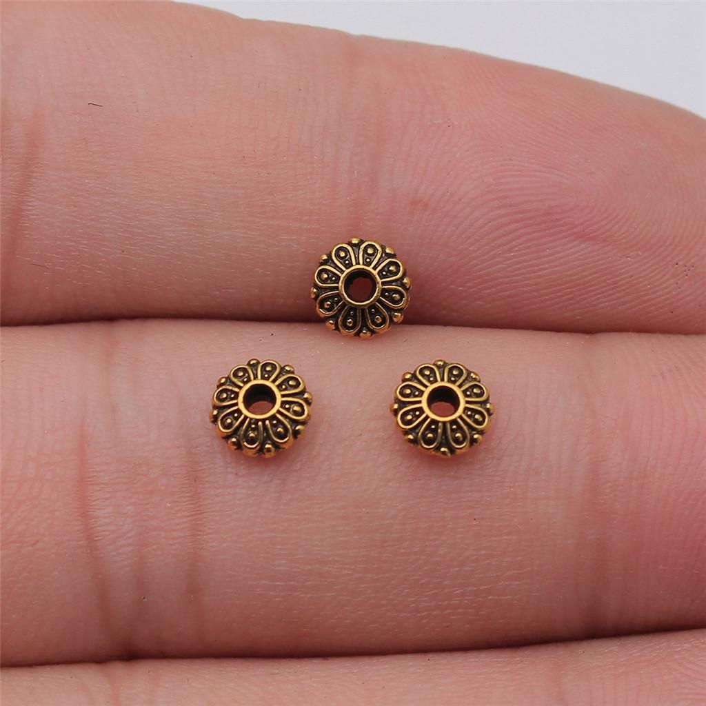 

Аксесуари Деталі Маленькі Тороїдальні Роздільні Намистини Мінімалістичні Ювелірні Компоненти ZA047 A84-100pcs-6x6x2mm