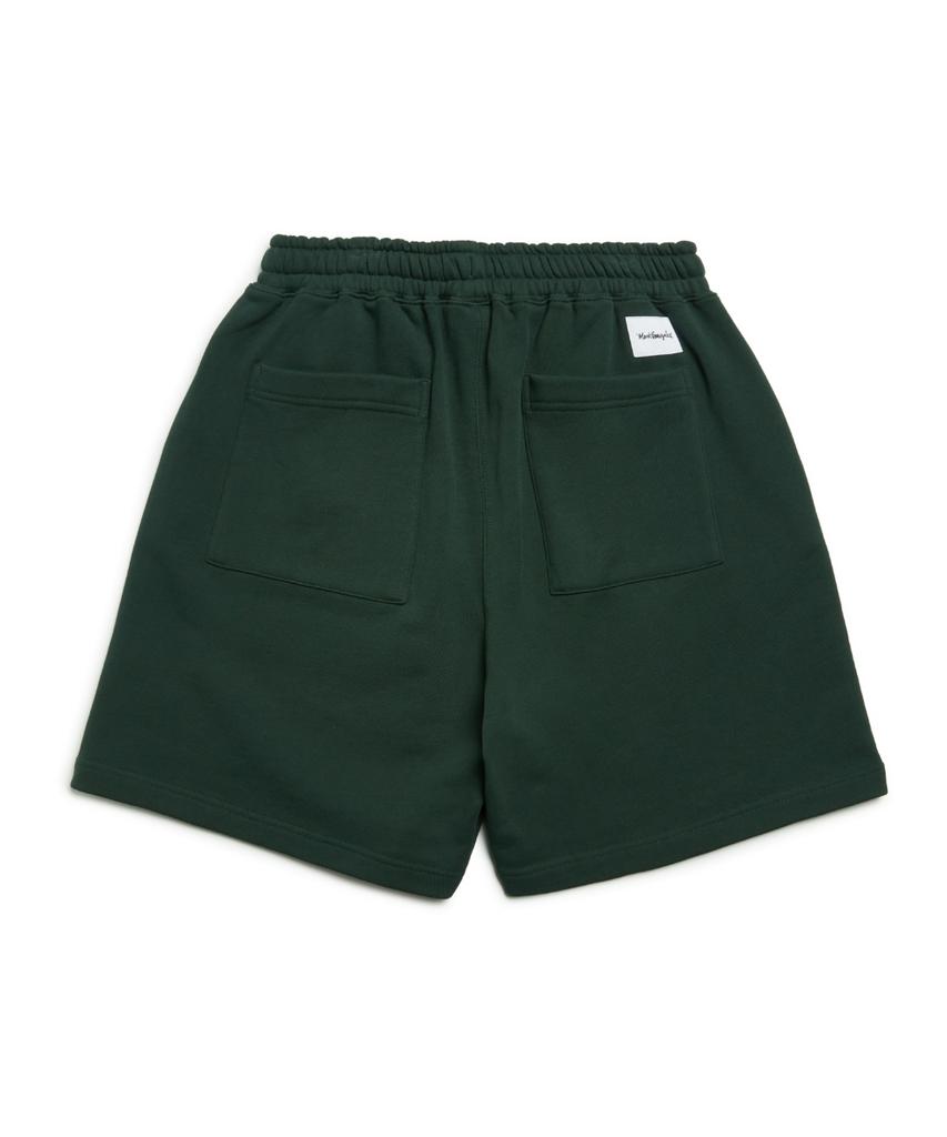 Mark Gonzales Angel Wappen Sweat Shorts - D/Green