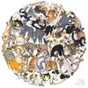 50Pcs/Set Naughty Cats Series 01. Scratch Marks PET Stickers Waterproof DIY Fashion Doodle Decals Stickers