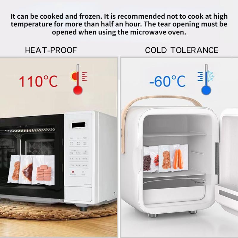 1 Roll Thicker Kitchen Vacuum Sealing Bags Reusable Rolls Fresh-keeping Food Saver Refrigerator Storage Bag Packages for Freezing