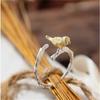925 Silber Zweig Vogel Öffnungsring Damen Mode Einfache Persönlichkeit Exquisites Handornament Geschenk