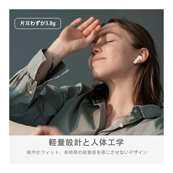 Earphones bluetooth 5.4 wireless earphones [2026 latest] ENC call noise canceling Up to 40 hours playback Full range HI-FI sound quality Built-in