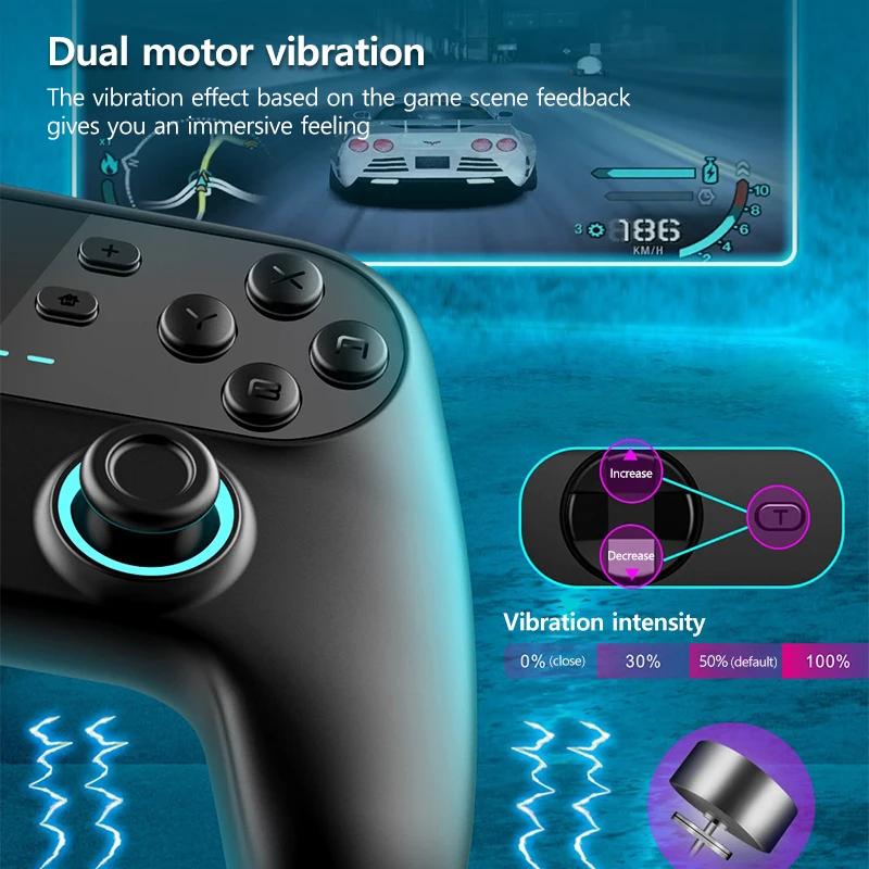 High-performance Wireless Game Controller Supports RGB Atmosphere Light for Tesla Model 3 Y S X 2025-2025 Car Game Accessories