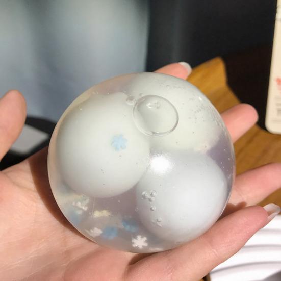 Crispy Sweet Dumplings Squeeze Ball DIY Shapeable Stress Ball Slow Rising Anxiety Relief Stretchy Transparent Ball Sensory Fidget Toy
