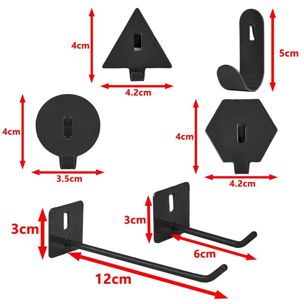 5pcs/set Goods Shelf Slatwall Hook Display Hooks Hole Board Hook Holder Convenient Storage Racks