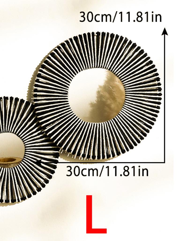 1/2/4pcs Hand Woven Wall Hanging Decorative Mirror Boho Room Decors Aesthetic Home Decoration Tapestry Bedroom Hanging Ornaments