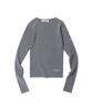 YOUHEE Basic Logo Knit Melange Gray