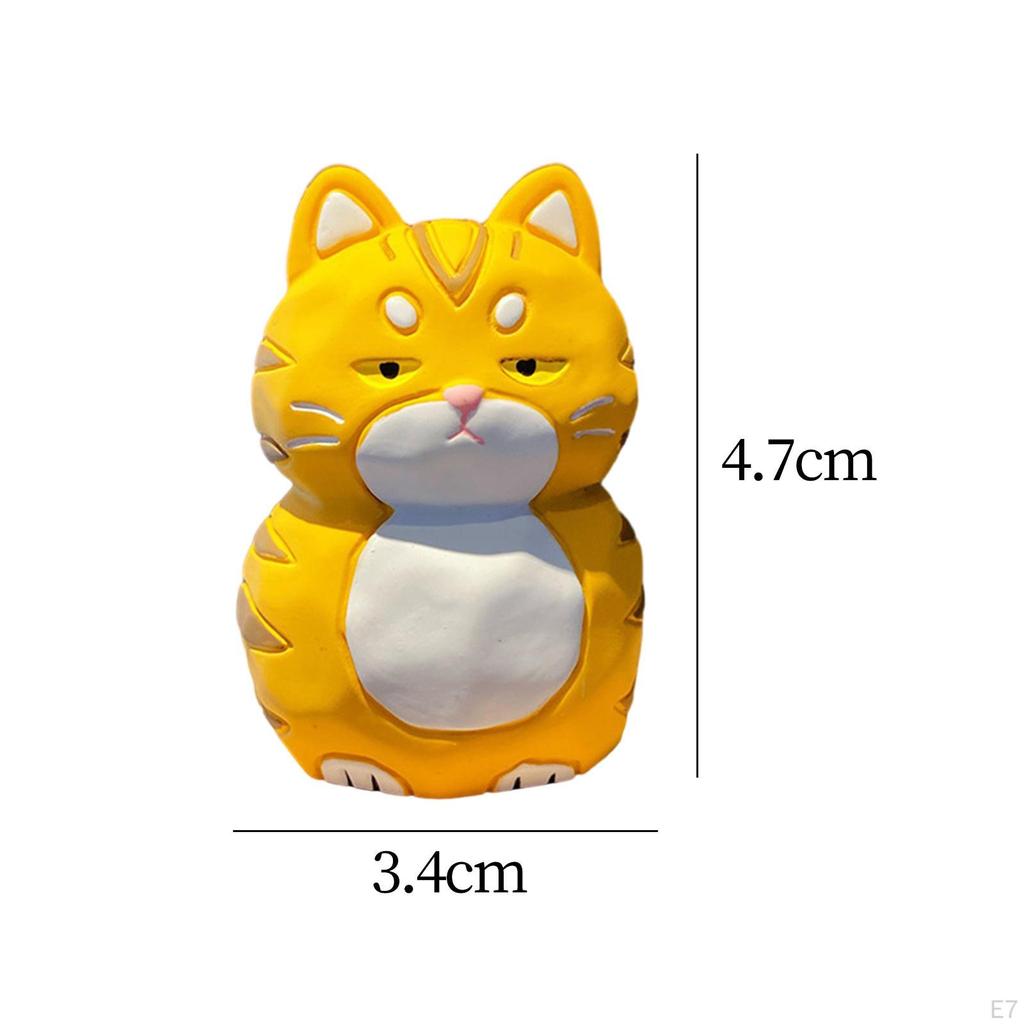 Adorable Cat Sculpture for Home Decor - Charming Feline Figurine Office or Bedroom