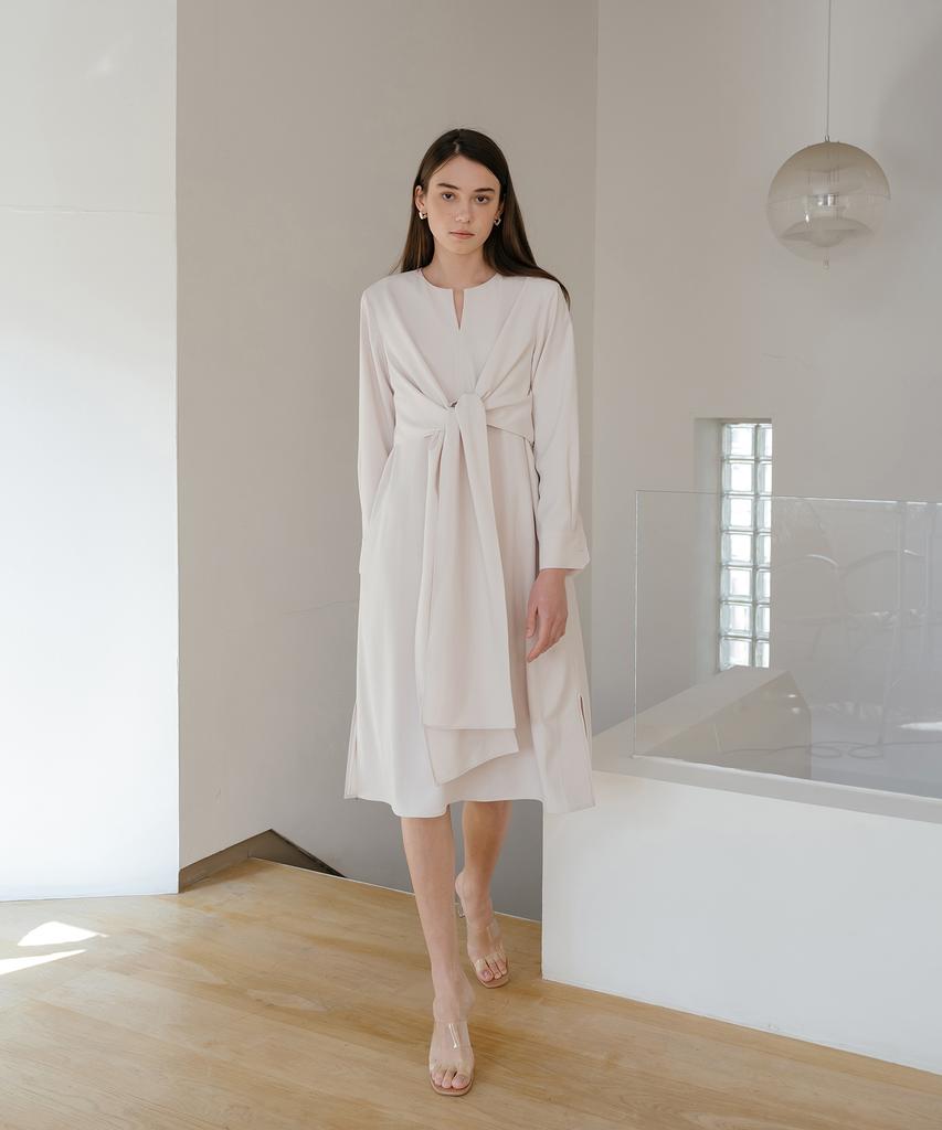 Unis Ivory Overlay Dress