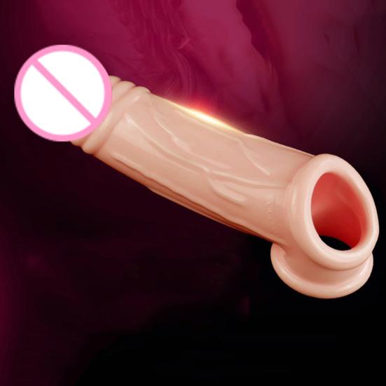 Men's Stimulating Silicone Condom Sleeve Delay Lasting Spike Condom Sexy Toy