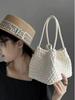 Niche Handmade Woven Dumpling Bag: 2025 High-End Drawstring Handbag & Mother-Child Market Bag