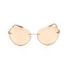 Ladies Rose Gold Tone Cat Eye Sunglasses 0bv6183 202387 1