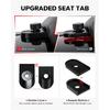 Amazicha Black Aluminium Seat Bolt Tab Screw Mount Knob Cover Compatible with Harley Davidson 1996-2024