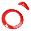 2PCS Gear Shift Knob Cover Trim Shift Lever Decorative Cover Replacement Parts Accessories For Hyundai Veloster 2011-2017 Red