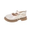 New Girls Party Dresses Mary Jane Shoes Sweet Bowknot Children's Leather Shoes Elegant Kids Fashion Causal Shoes Wine Red Trend