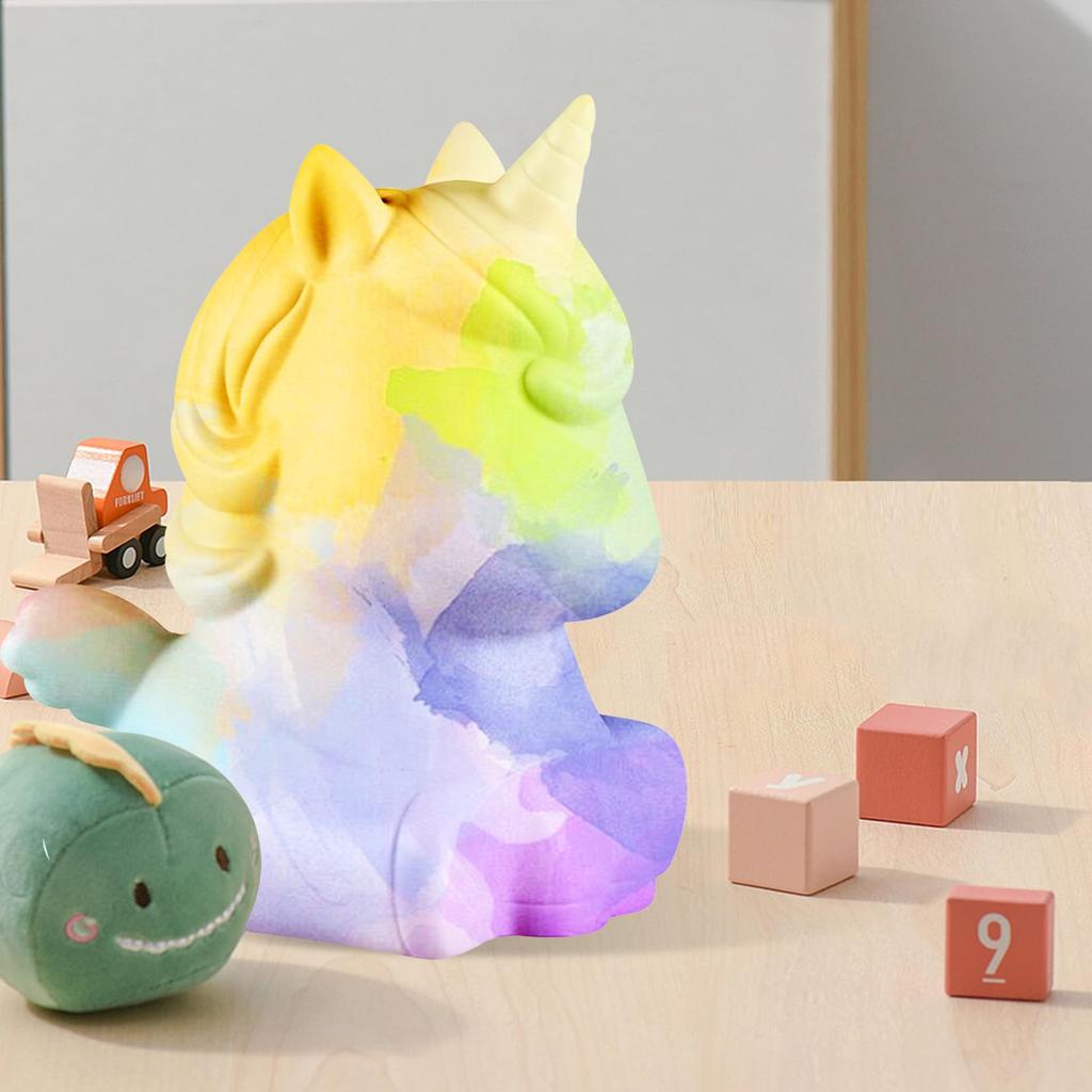 Horse Draw Animal Night Light Craft Kit with 12 Colors and Apron, Draw Your Own Indirect Lighting Lamp, Develops Creativity, Educational Toy for Ages
