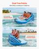 Towable Tubes for Boating, 3-Rider Inflatable Towable Tube for Boat to Pull, 231 kg Capacity Water Sports Boating Tubes - with Full Nylon Cover, Dual