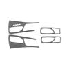 For LEXUS RX350 RX450H 2010-2012 Carbon Fiber Car Inner Door Pull Handle Panel Trim Cover Decoration Sticker Interior Parts