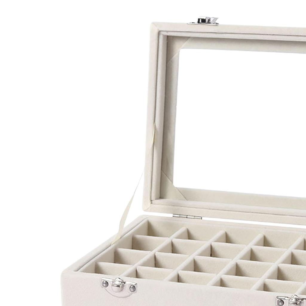 Ohrring Organizer Tablett Schmuckschatulle Aufbewahrung Samt für