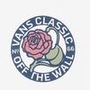 Vans American Vintage Letter Rose Print Crew Neck Comfortable Breathable Pullover Short Sleeve T-Shirt Women T-Shirts White VN0008ZTWHT
