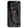 Pro Xiaomi Redmi Note 14 Pro 4G Pouzdro Vzor mramoru Tvrzené sklo+PC+TPU Ochranný kryt na telefon