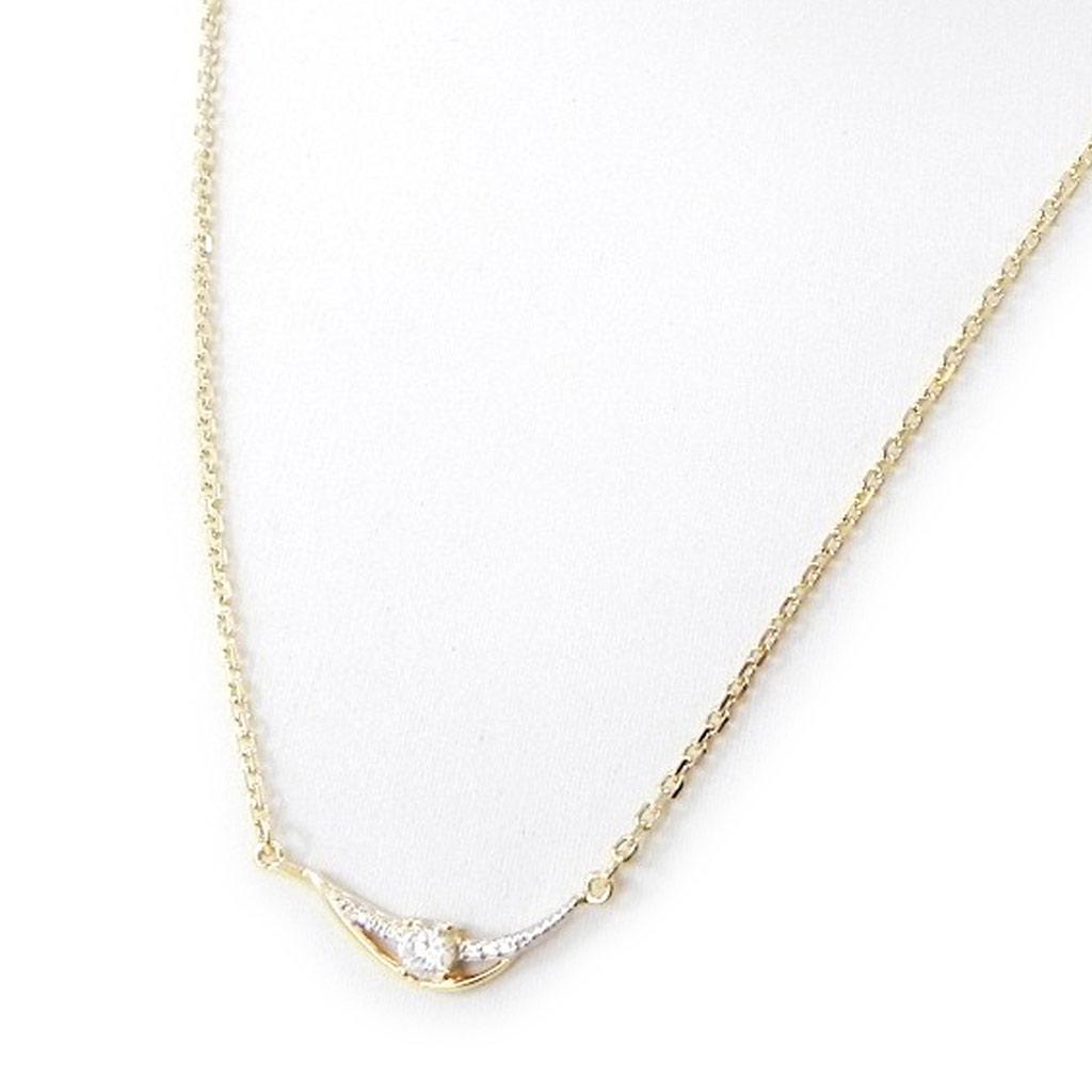 Les Trésors De Lily [I1152] - Colier placat cu aur „Scarlett” aur alb - 20x5 mm