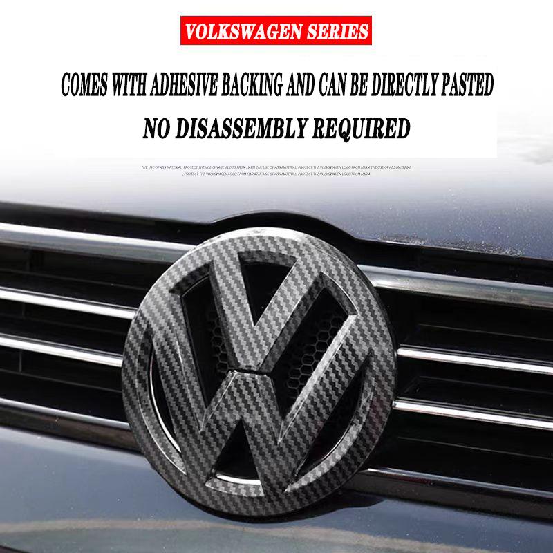 BRK1 Car Logo Front Grille Rear Trunk Decoration Sticker Accessories For Volkswagen VW GTI Golf 6 7 8 Polo VW CC PasValve Stems Caps