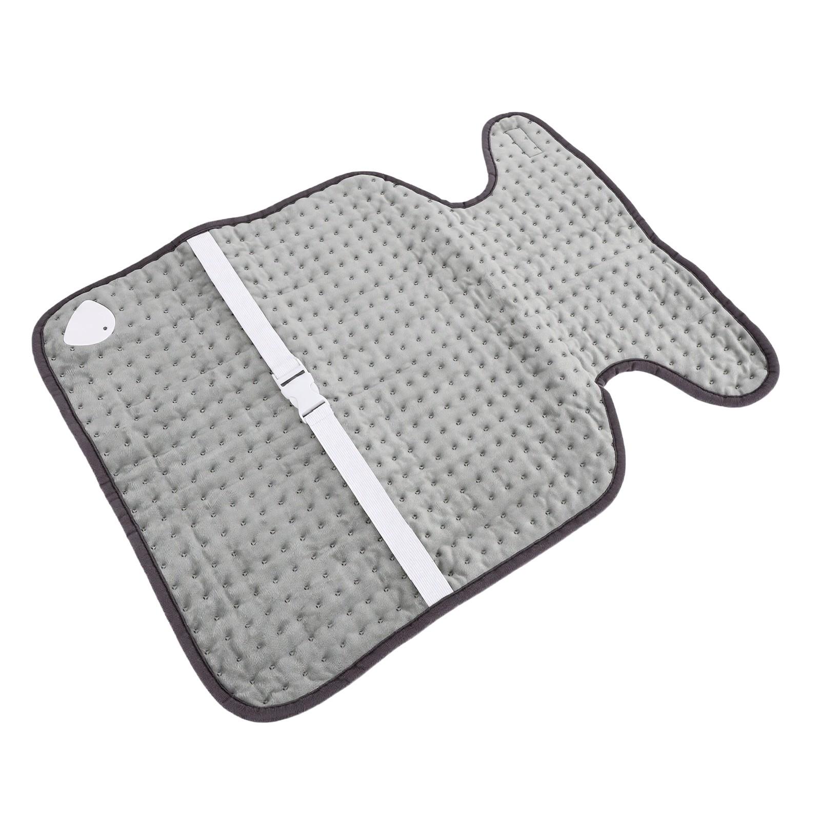Tapis Chauffant Électrique pour le Dos 6 Niveaux de Chaleur 4 Minuteries Protection d'Arrêt Automatique Tapis Chauffant Lavable US standard 120V