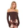 I Saw It First Womens/Ladies Twisted Long-Sleeved Top