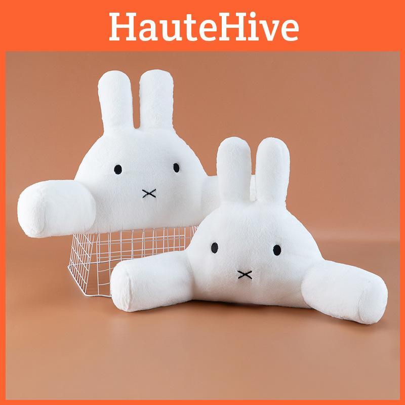 Cuscino Peluche Miffy con Materiale a Pelo Lungo per Decorazione Letto Bambini Regalo
