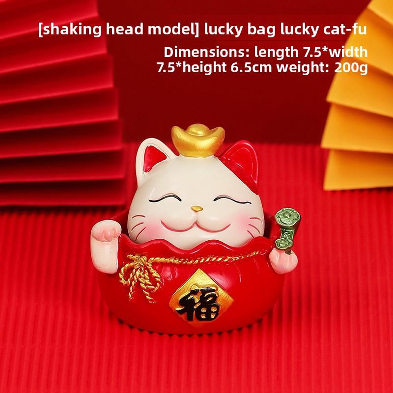 Cute Mobile Phone Stand Decoration Cute Maneki Neko Resin Office DeskCute Gift Decoration