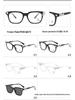 Oukejia Unisex Square Optical Glasses - Classic Face-Flattering Design, Model 2273