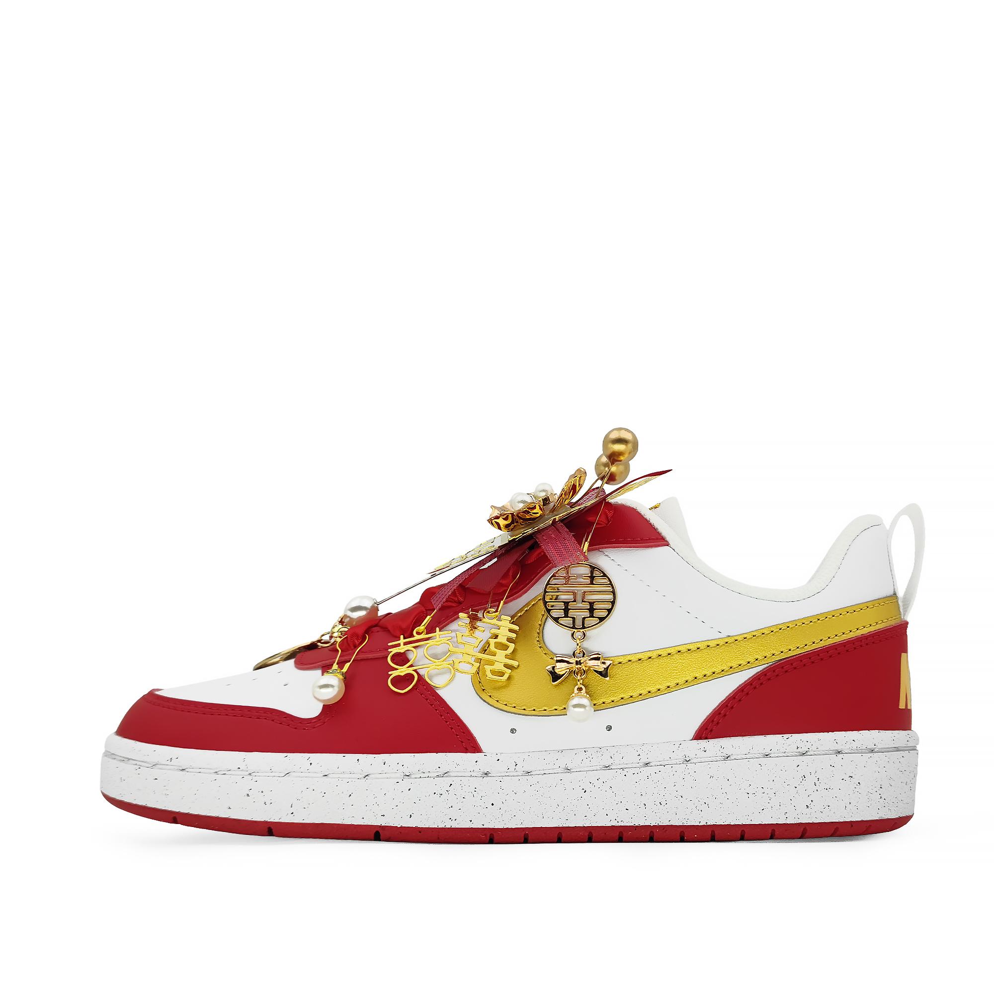 

Nike Court Borough Cushioning, Wear Resistant Low top Skateboard Shoes Unisex Red DV5456-137(Team661-) 36