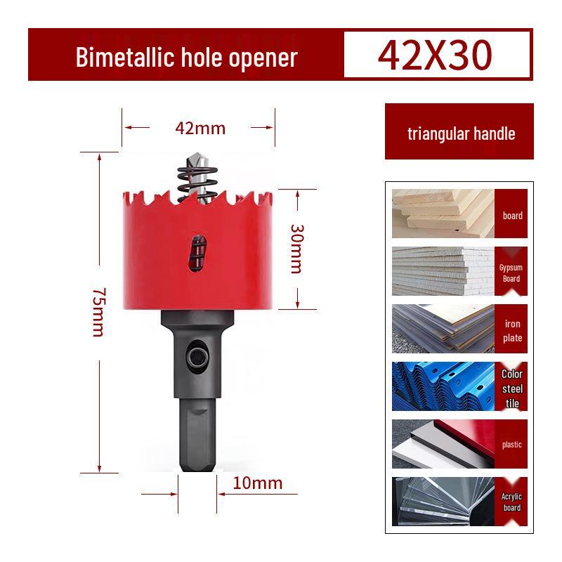 Bimetall-Lochsägebohrer für Holz, Gipskarton, PVC und Eisen