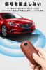 LETINGFAR Key Case for Mazda, Smart Key Case, Key Cover, Genuine Leather, Designed for