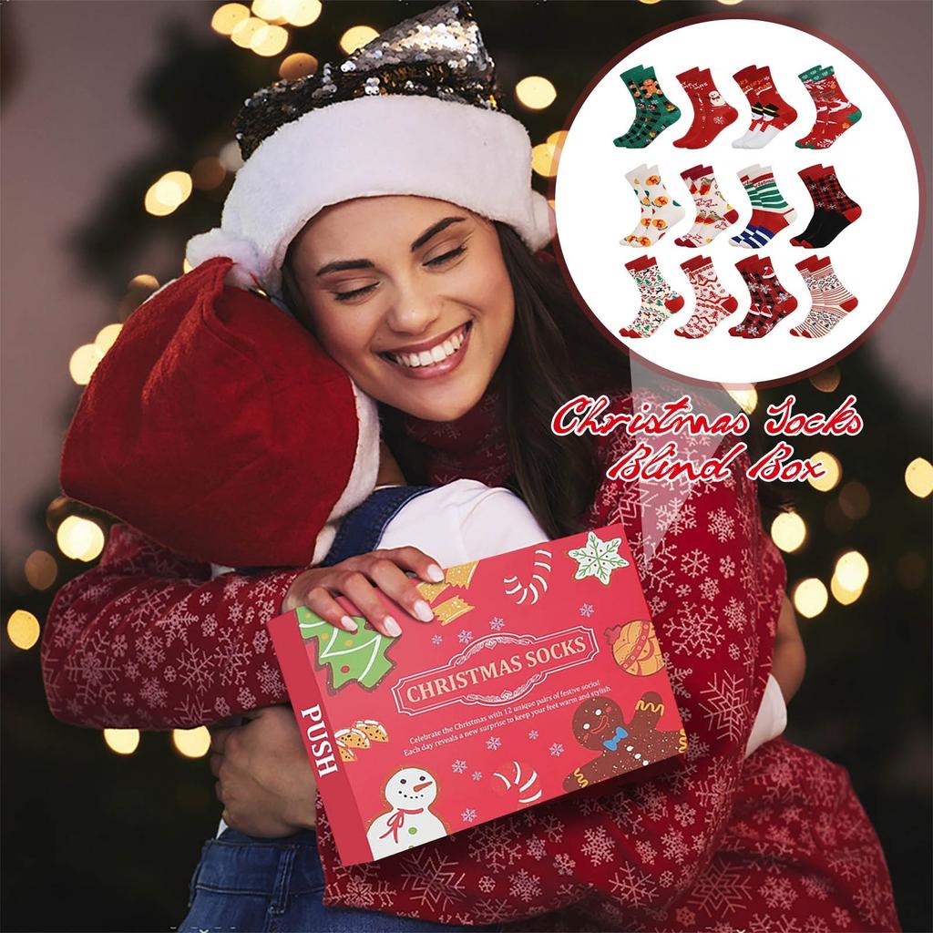 Christmas Socks Blind Boxs Christmas Gift Socks Cute  Party Socks Decoration Home