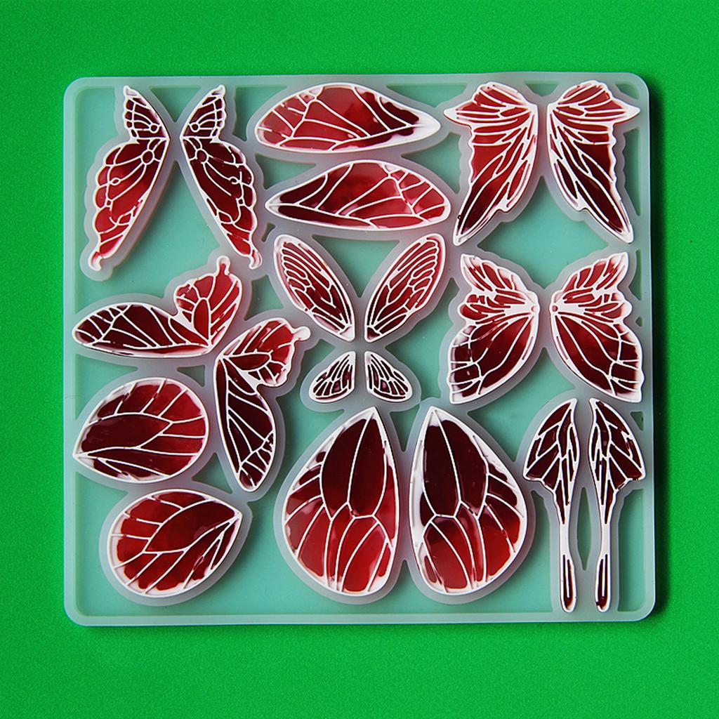 Butterfly Wing Shapes Crafting Mold Artistic Silicone Butterfly Wings Crafting Mold for DIY Enthusiasts and Students