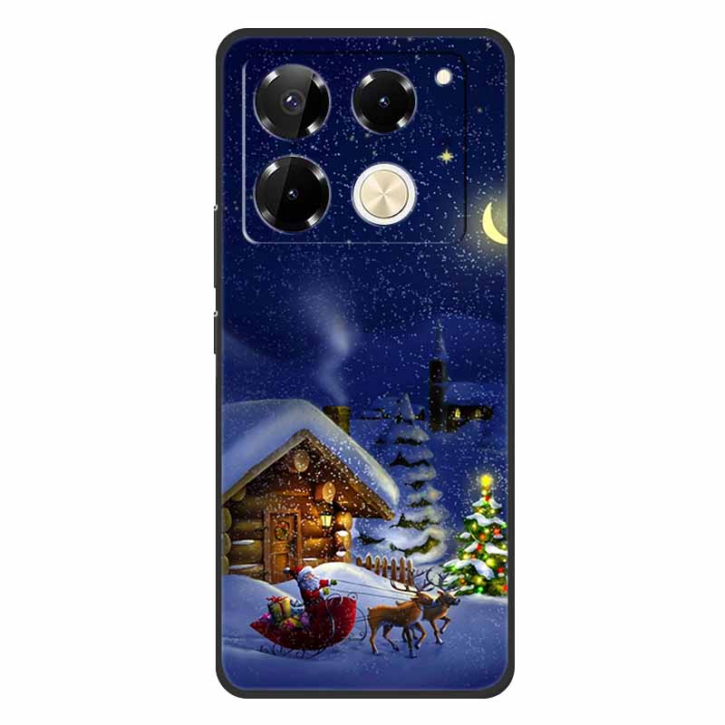 2024 Christmas Phone Cases For Infinix Note 40 Pro 4G 5G Cases Soft TPU Silicone For Note 30 4G  5G  Infinix Note 40Pro 30Pro 4G